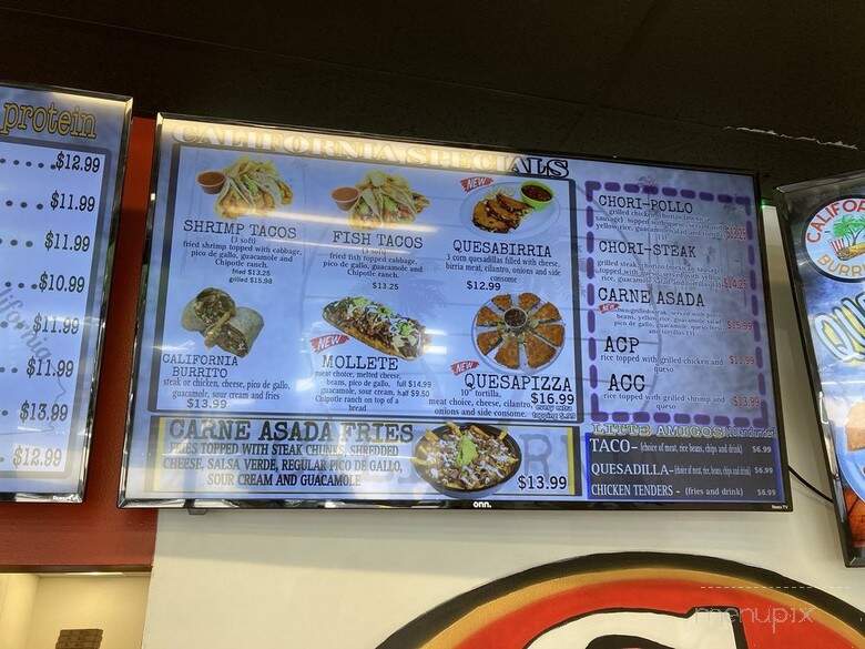 California Burritos - High Point, NC menu_pic
