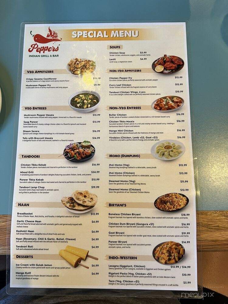 Peppers Restaurant - Jamestown, NC menu_pic