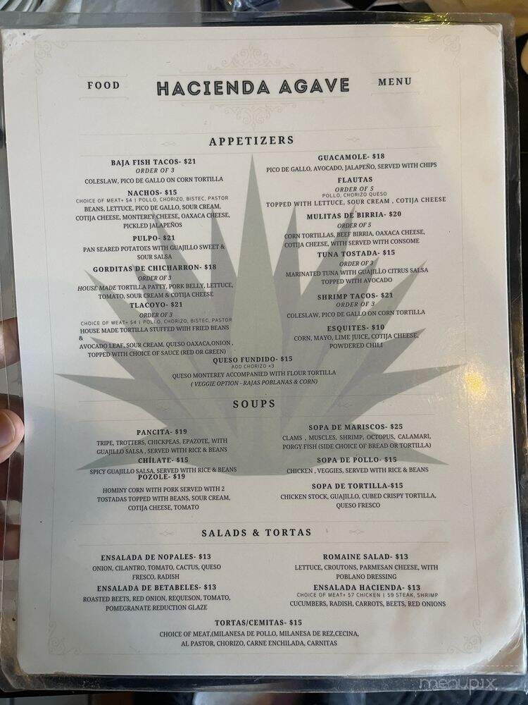 Hacienda Agave - Bronx, NY menu_pic