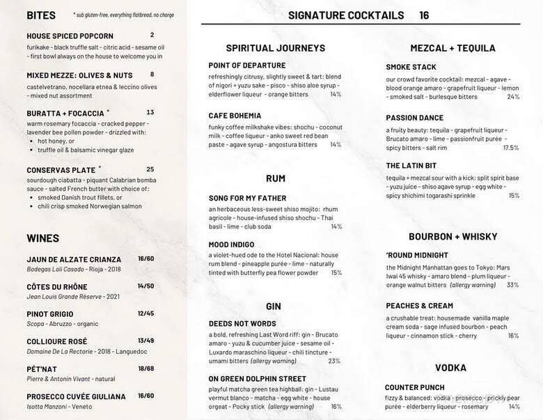 Kissa Kissa - Brooklyn, NY menu_pic