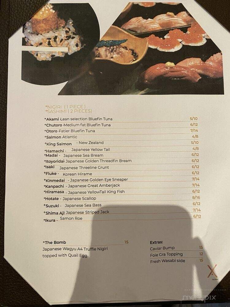 X Sushi - Winter Garden, FL menu_pic