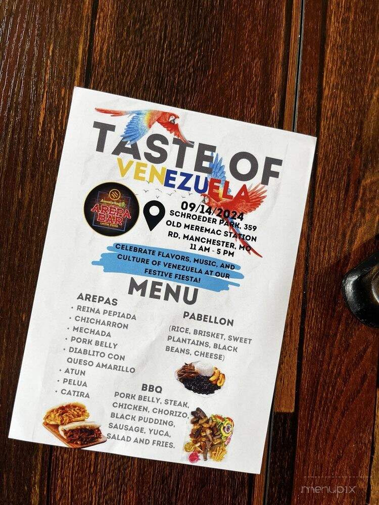 Amaizing Arepa Bar - Saint Louis, MO menu_pic