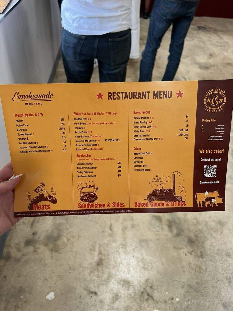 Smokemade Meats + Eats - Orlando, FL menu_pic