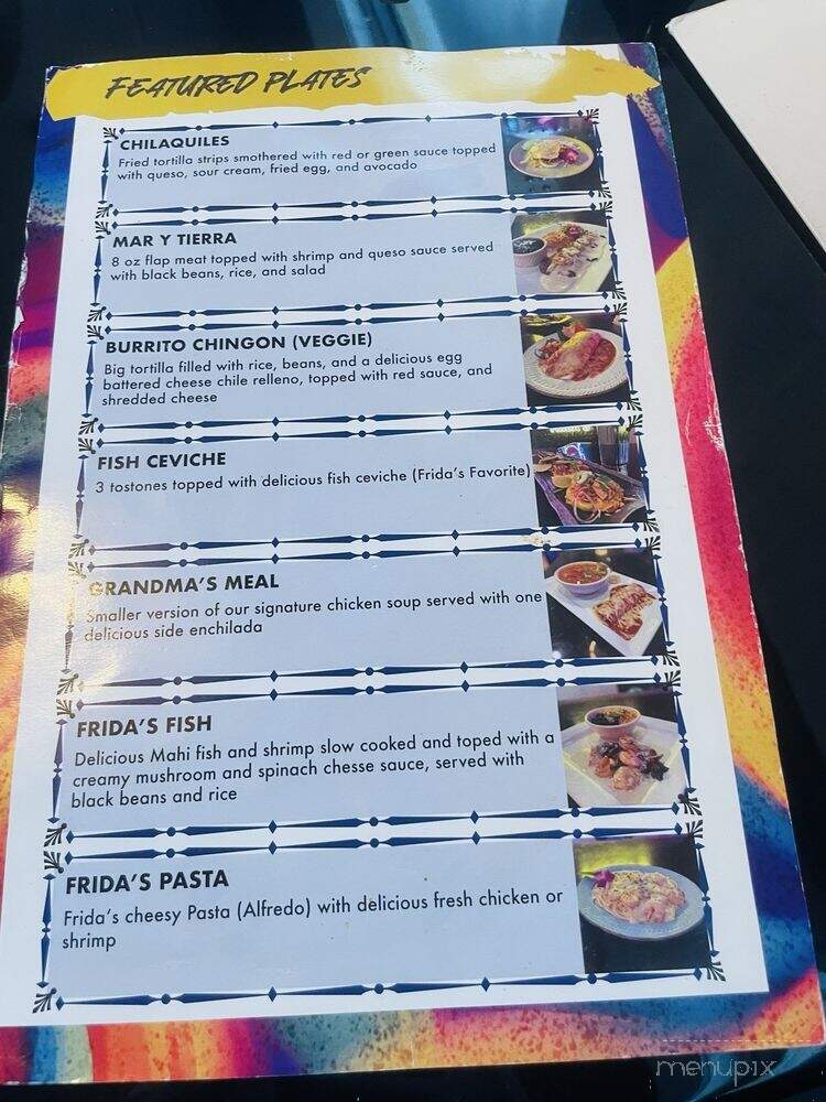 Frida's Mexican Grill - Longwood, FL menu_pic
