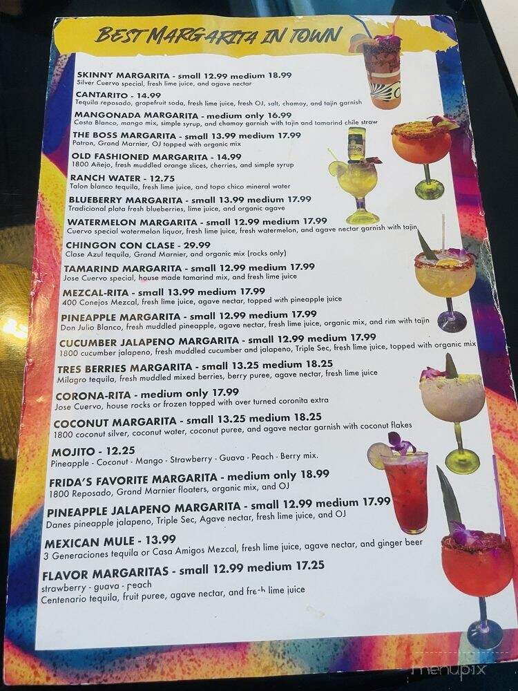 Frida's Mexican Grill - Longwood, FL menu_pic