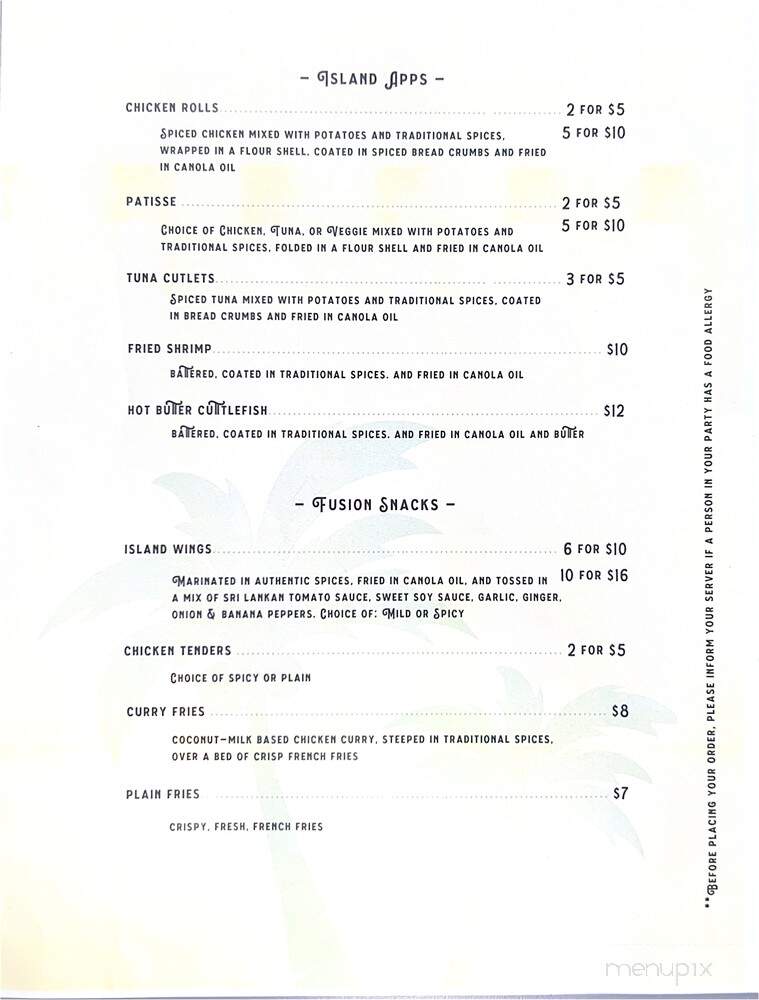 Island Spice - Chicopee, MA menu_pic