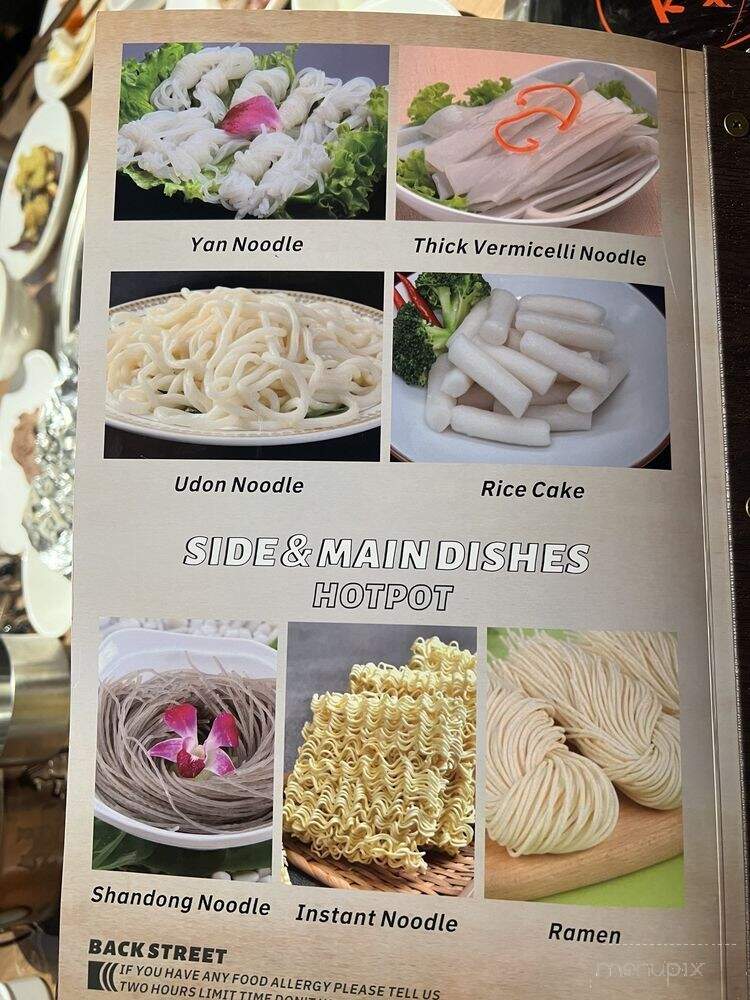 Back Street BBQ & Hotpot - Milwaukee, WI menu_pic
