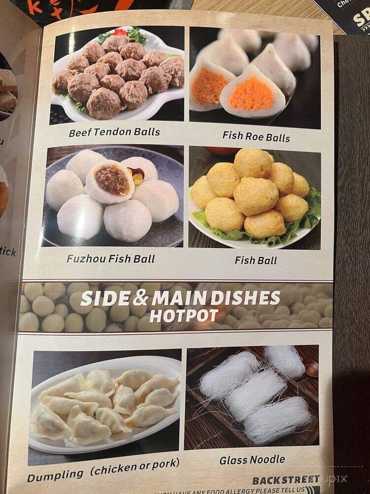 Back Street BBQ & Hotpot - Milwaukee, WI menu_pic
