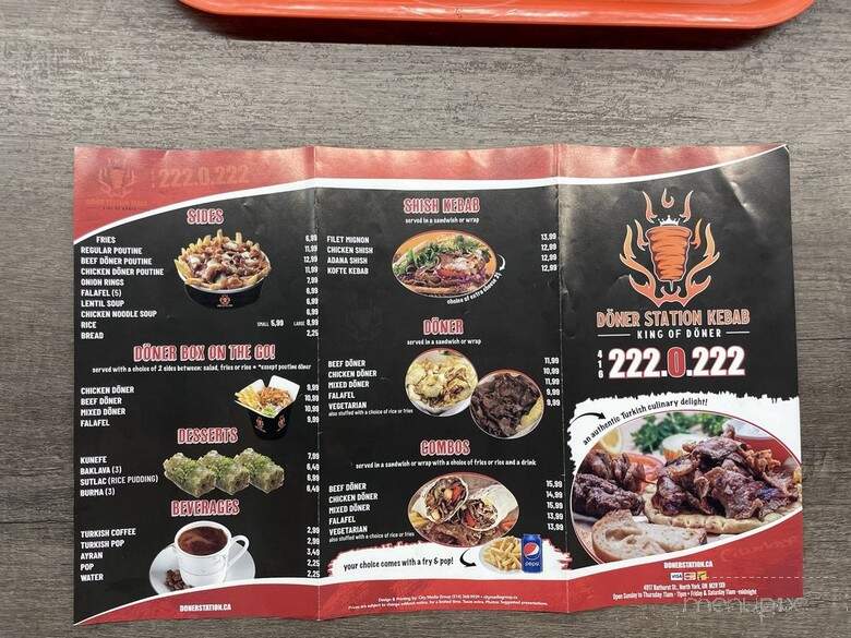 Doner Station Kebab - North York, ON menu_pic