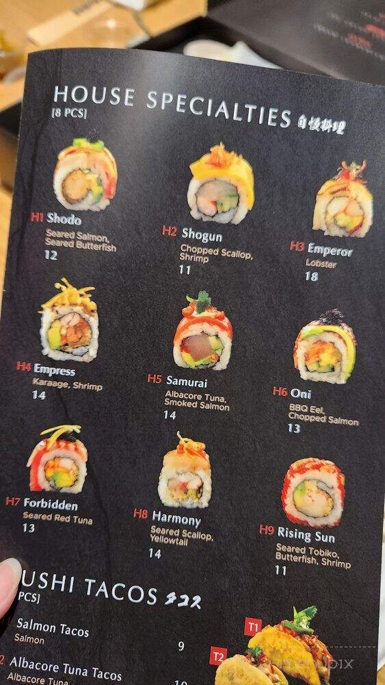 Shodo Sushi - Toronto, ON menu_pic