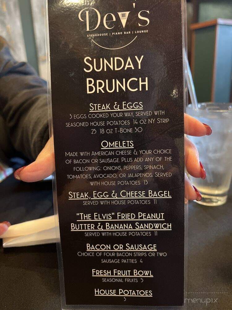 Dev's Steakhouse Piano Bar Lounge - West Plains, MO menu_pic