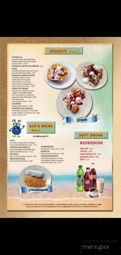 Cancun Family Mexican Restaurant - Kingsport, TN menu_pic