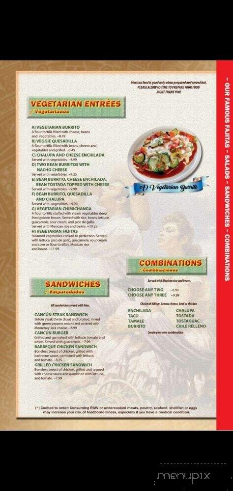 Cancun Family Mexican Restaurant - Kingsport, TN menu_pic