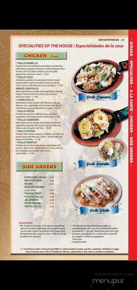 Cancun Family Mexican Restaurant - Kingsport, TN menu_pic