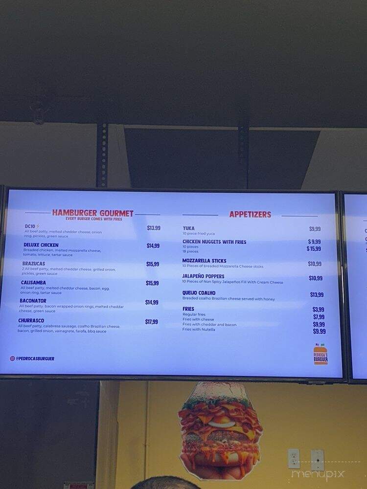 Pedroca's Burguer - Lawndale, CA menu_pic