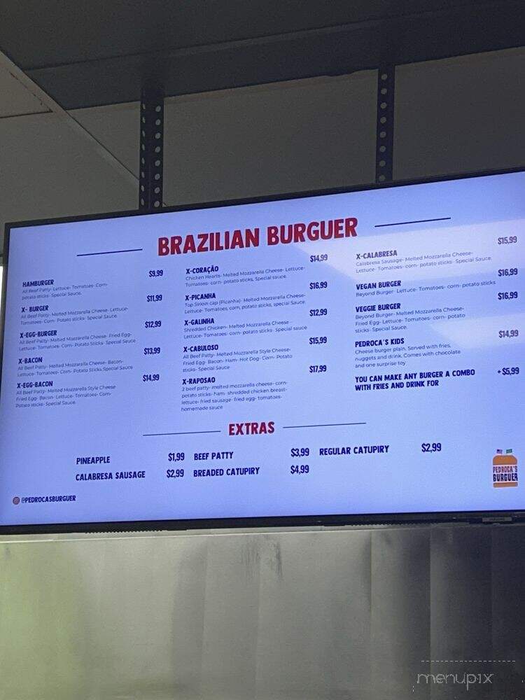 Pedroca's Burguer - Lawndale, CA menu_pic