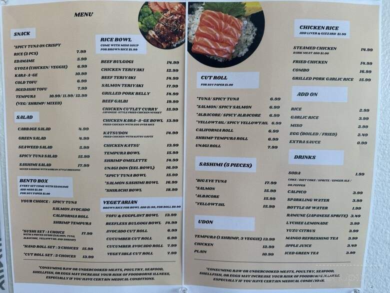 Fish and Bowl - Culver City, CA menu_pic