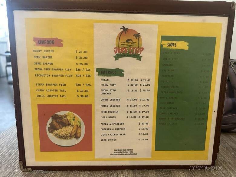 Jerk Stop - Los Angeles, CA menu_pic