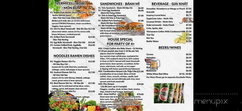 GameTime Pho Tavern - Renton, WA menu_pic