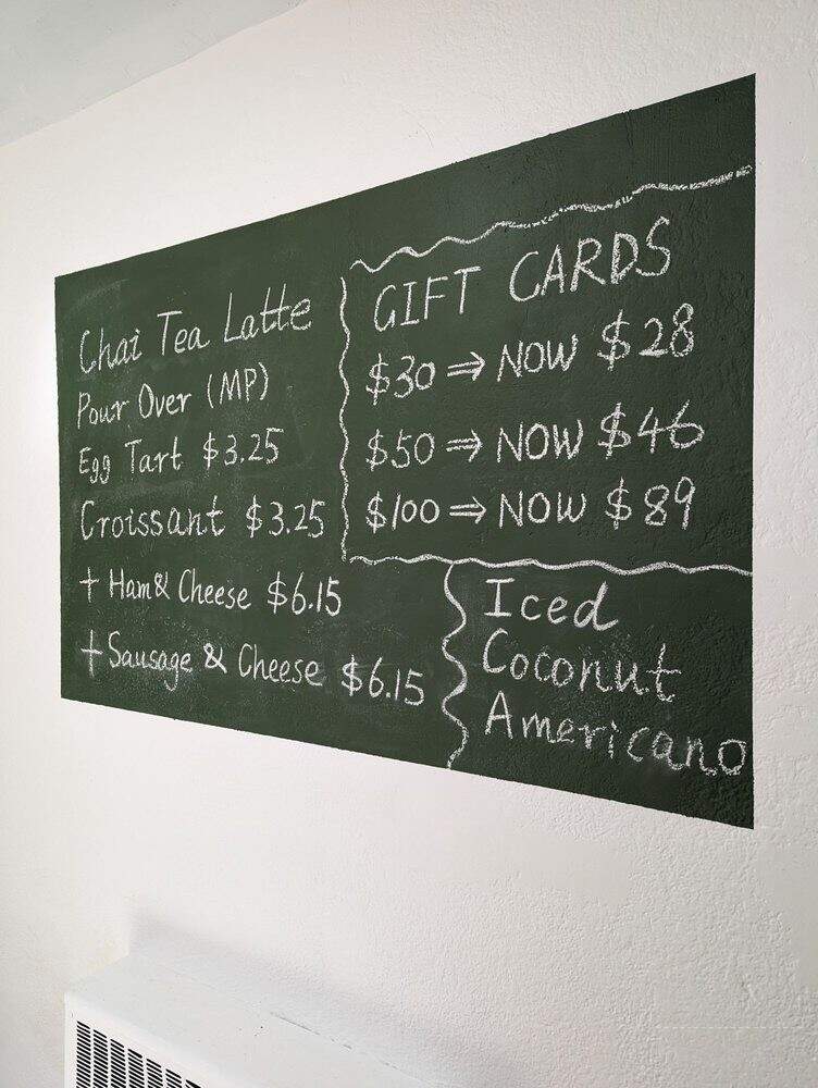 Space Coffee - Toronto, ON menu_pic
