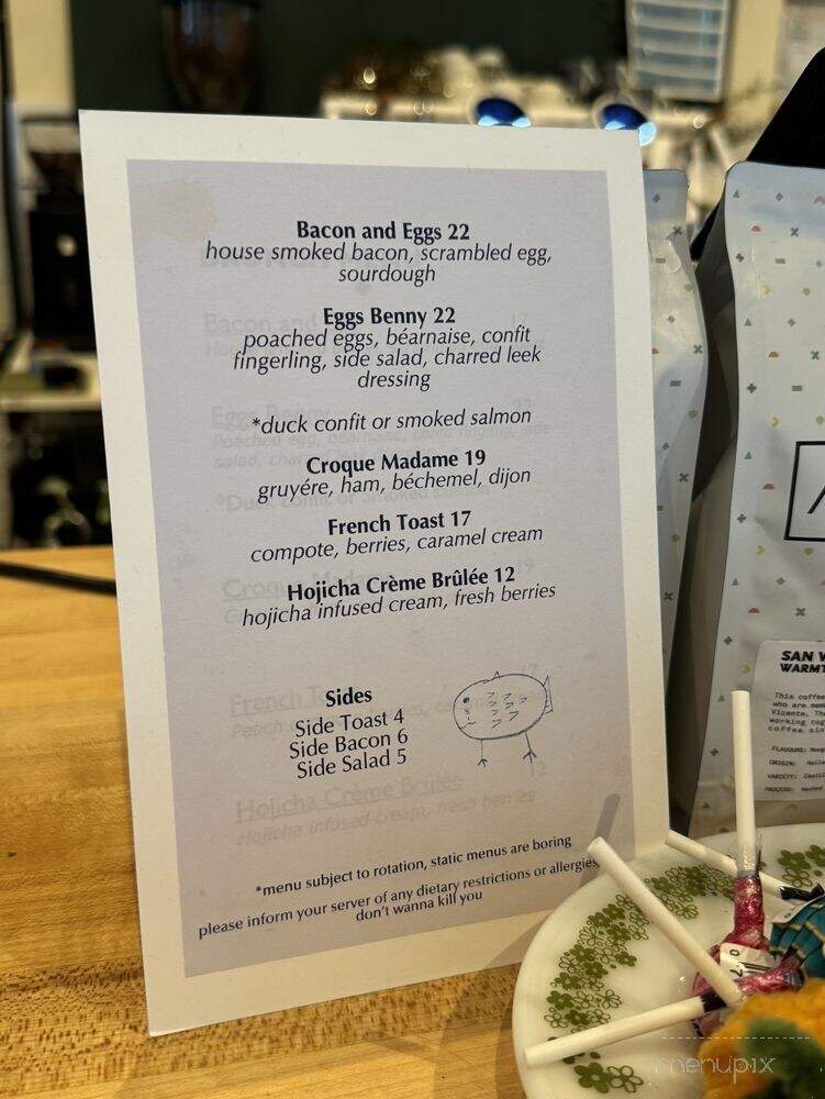 Cafe Blublu - Toronto, ON menu_pic