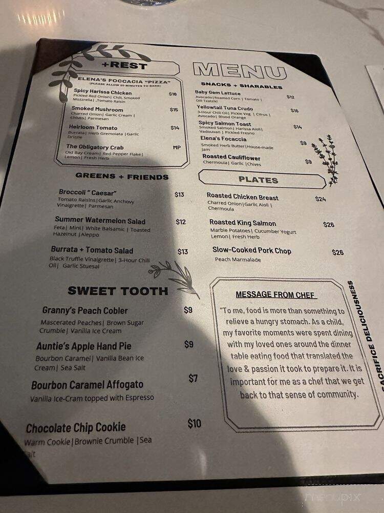 Rize + Rest Cafe - Baltimore, MD menu_pic