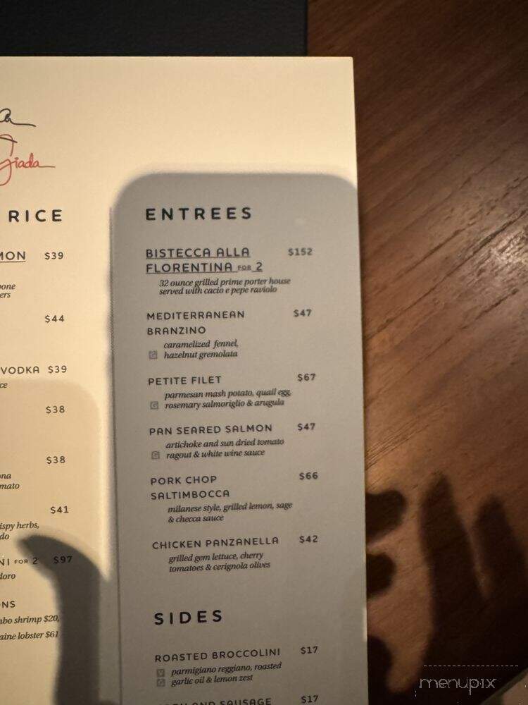Luna by Giada - Scottsdale, AZ menu_pic