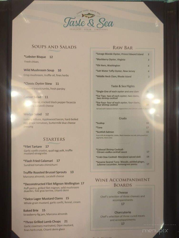 Taste & Sea - Glen Mills, PA menu_pic