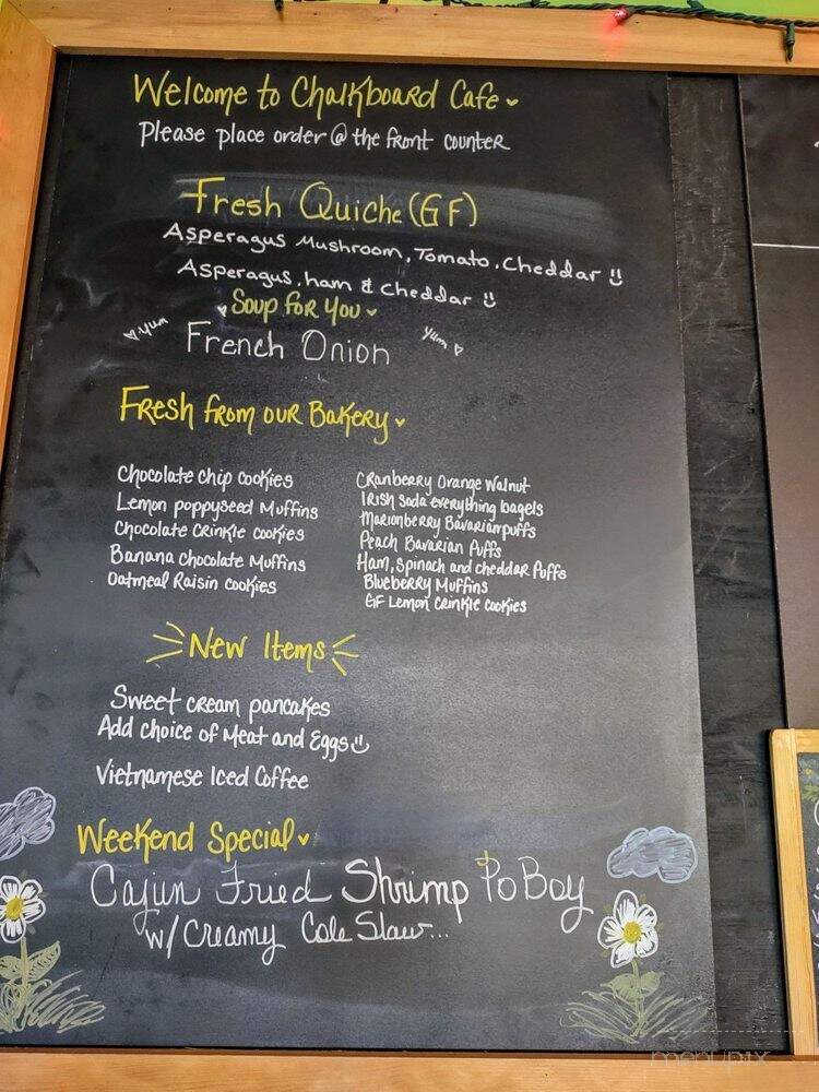 Chalkboard Cafe - Seaside, OR menu_pic