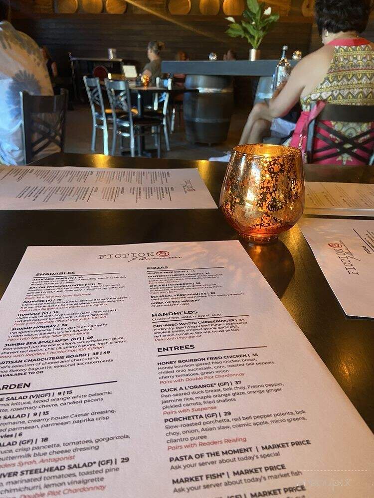 Fiction At J Bookwalter - Richland, WA menu_pic