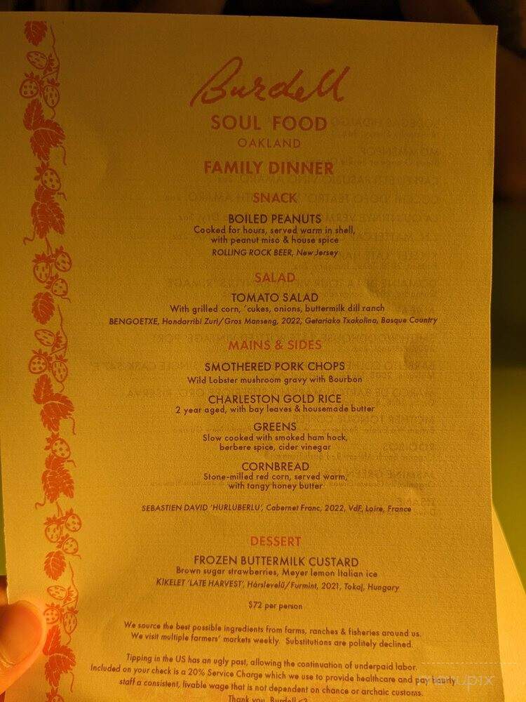 Burdell - Oakland, CA menu_pic