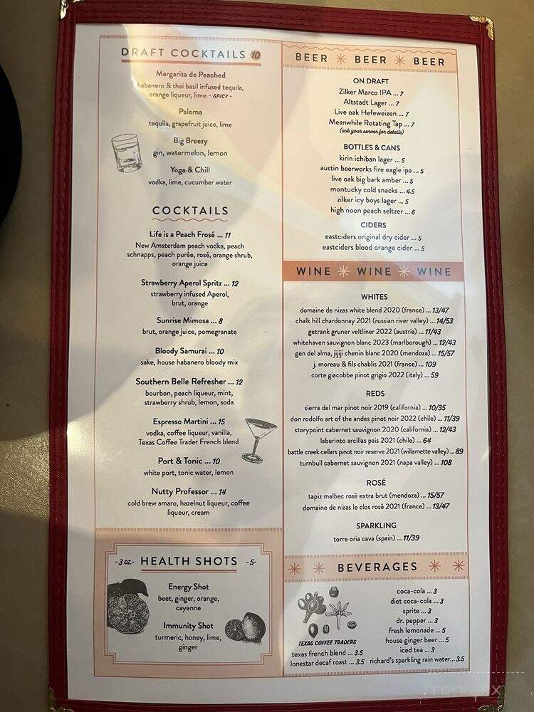 The Peached Tortilla - Cedar Park, TX menu_pic