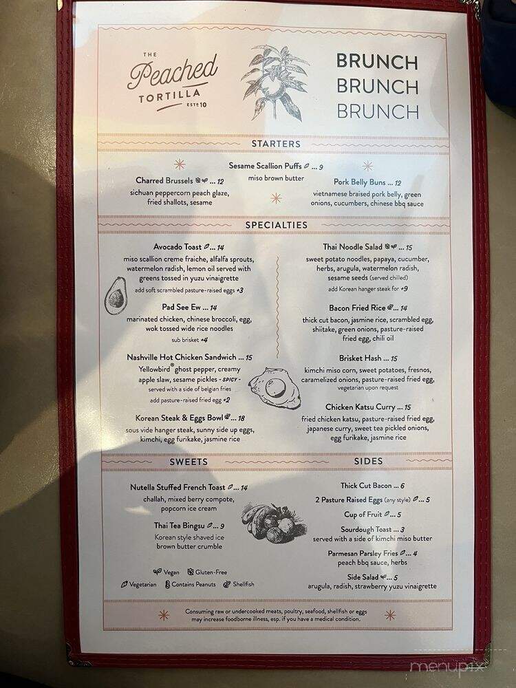 The Peached Tortilla - Cedar Park, TX menu_pic