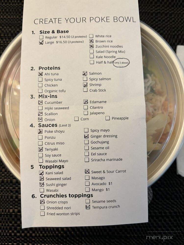 Ocean Poke - Oceanside, NY menu_pic