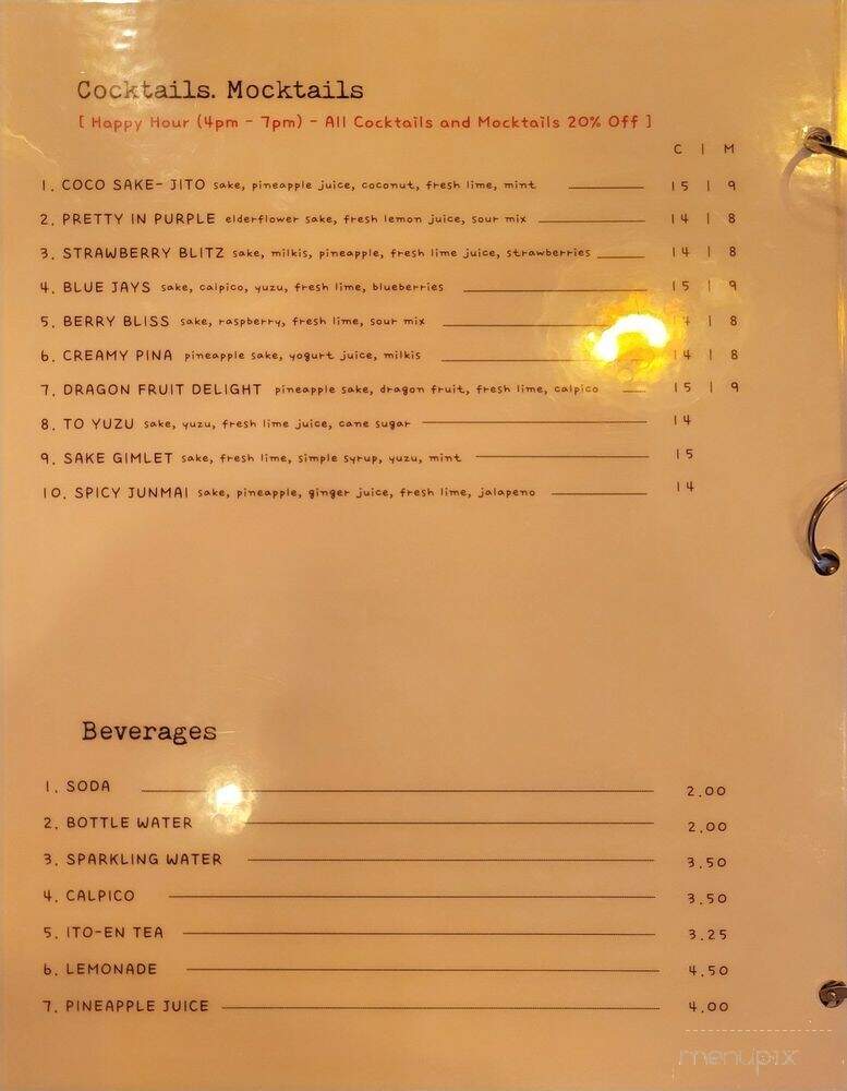 Izakaya Haru - Queens, NY menu_pic