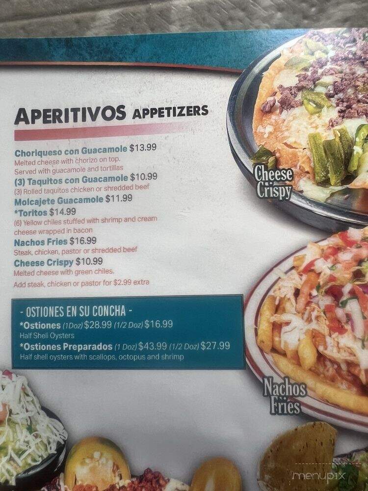 Casa Mora Mexican Grill & Seafood - Arizona City, AZ menu_pic