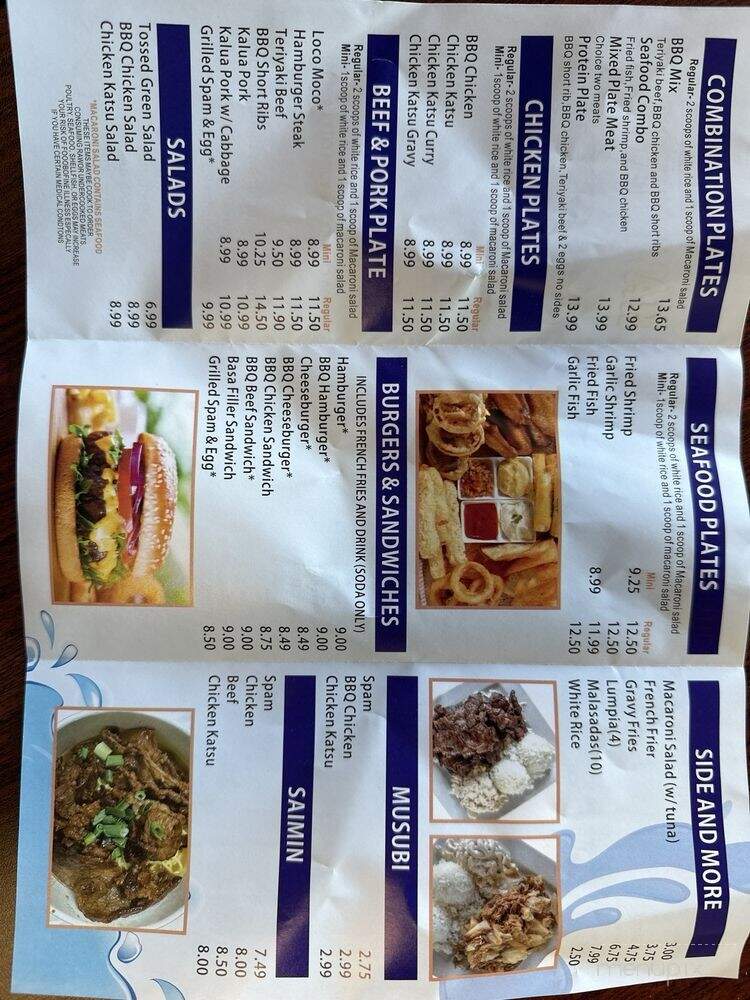 Nalu Hawaiian BBQ - Yuba City, CA menu_pic