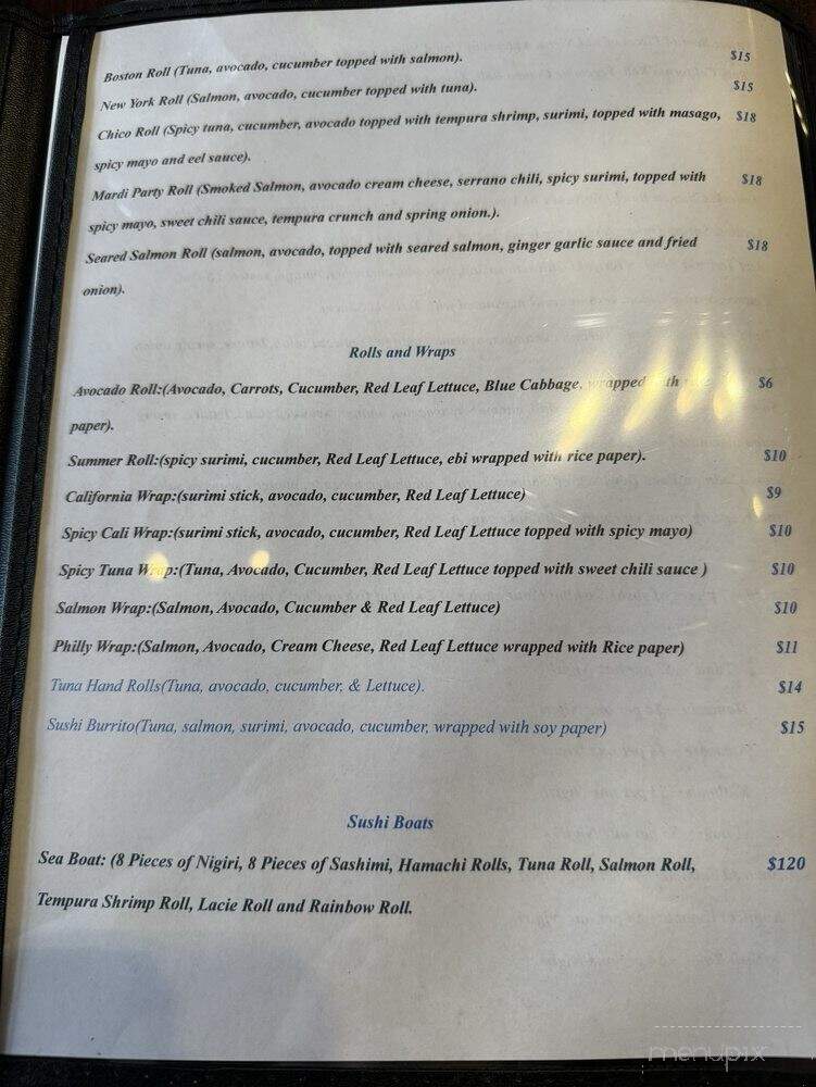 Ikkyu Japanese Restaurant - Chico, CA menu_pic