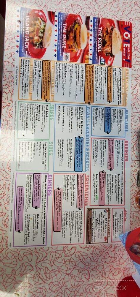Boomerang Diner - Poteau, OK menu_pic