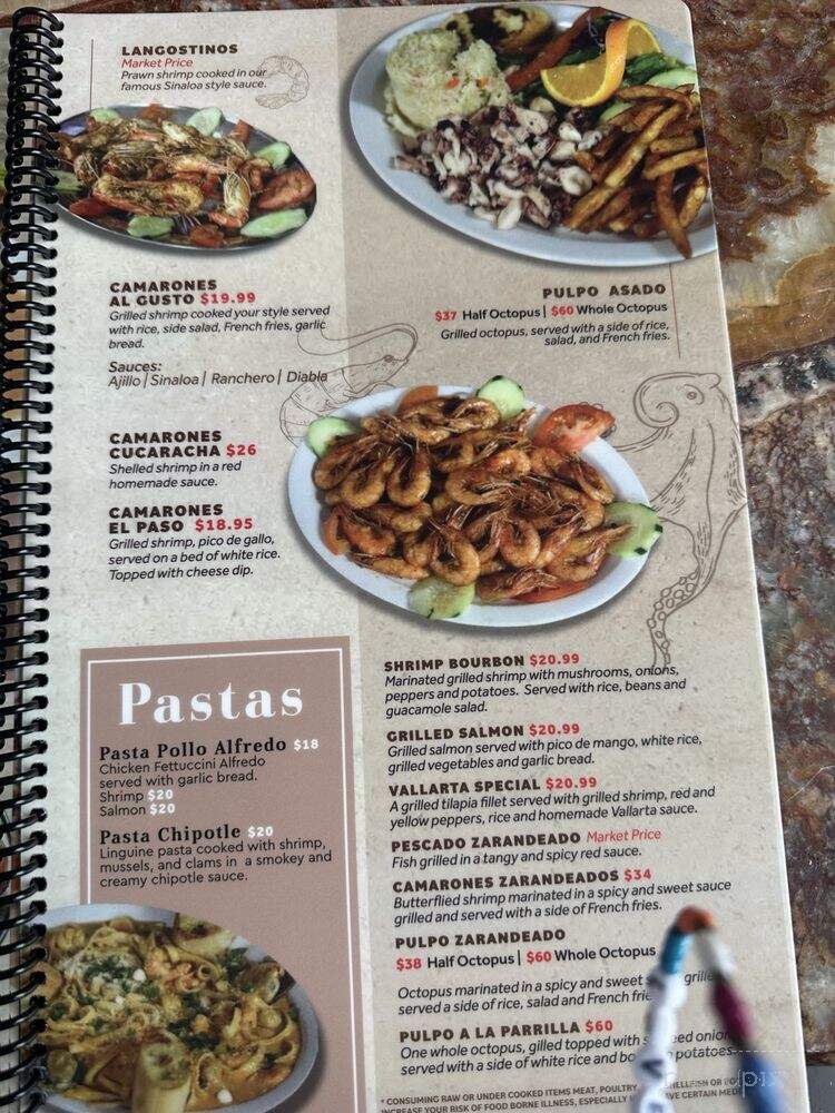 Mariscos El Barco Bar and Grill - Staunton, VA menu_pic