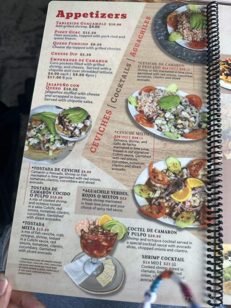 Mariscos El Barco Bar and Grill - Staunton, VA menu_pic