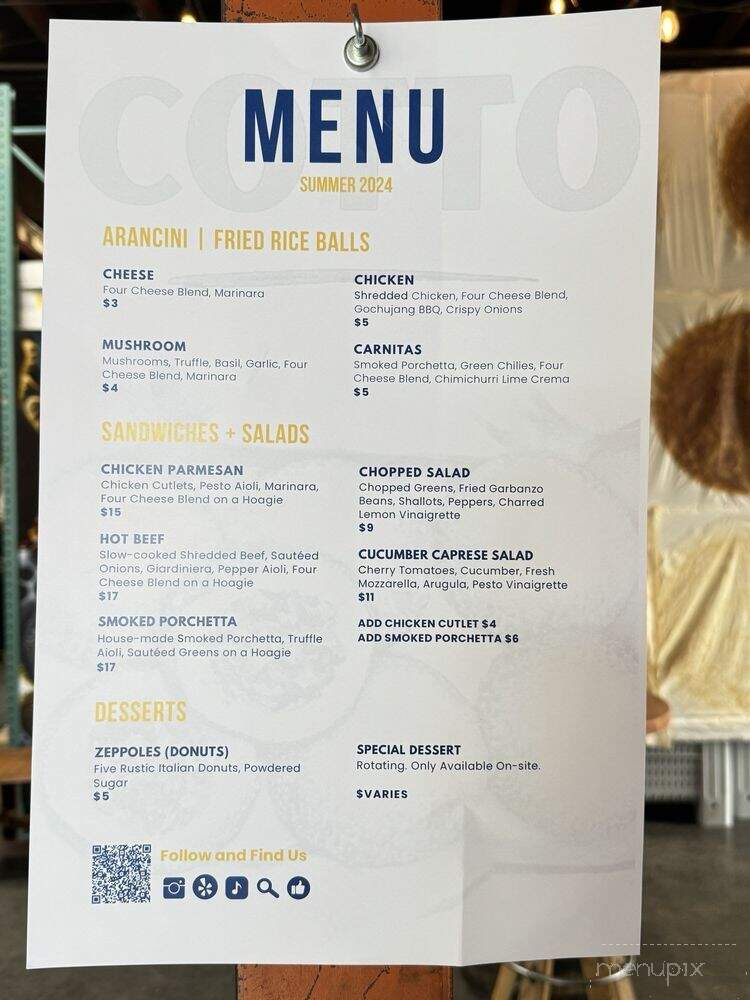 Cotto - Bend, OR menu_pic