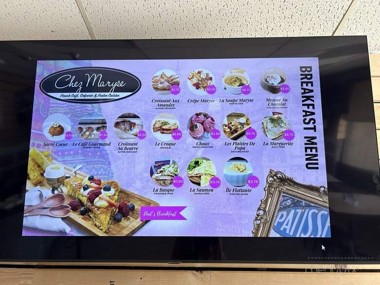 Chez Maryse - Fresno, CA menu_pic