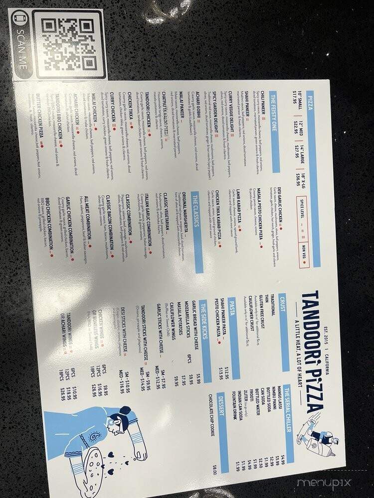 Tandoori Pizza - Clovis, CA menu_pic