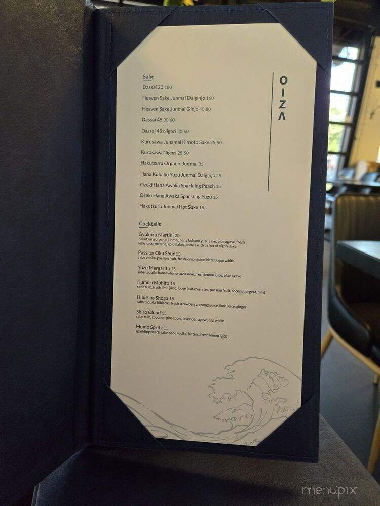 O-IZA - Fresno, CA menu_pic