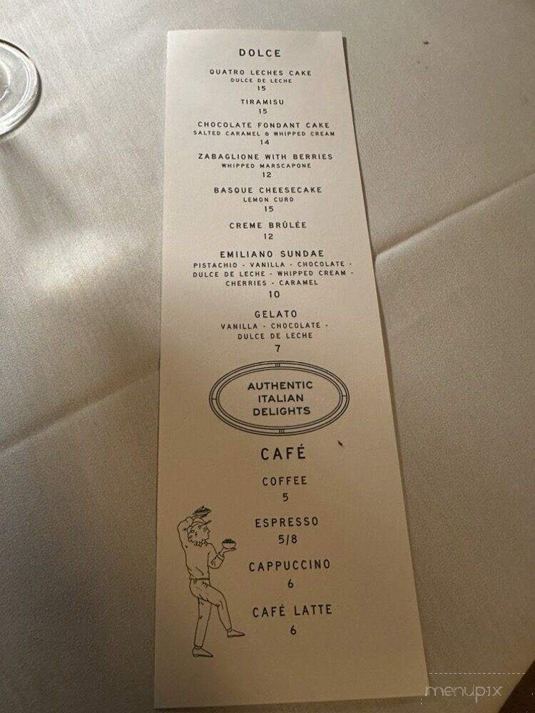 Emiliano Italian - Wellington, FL menu_pic