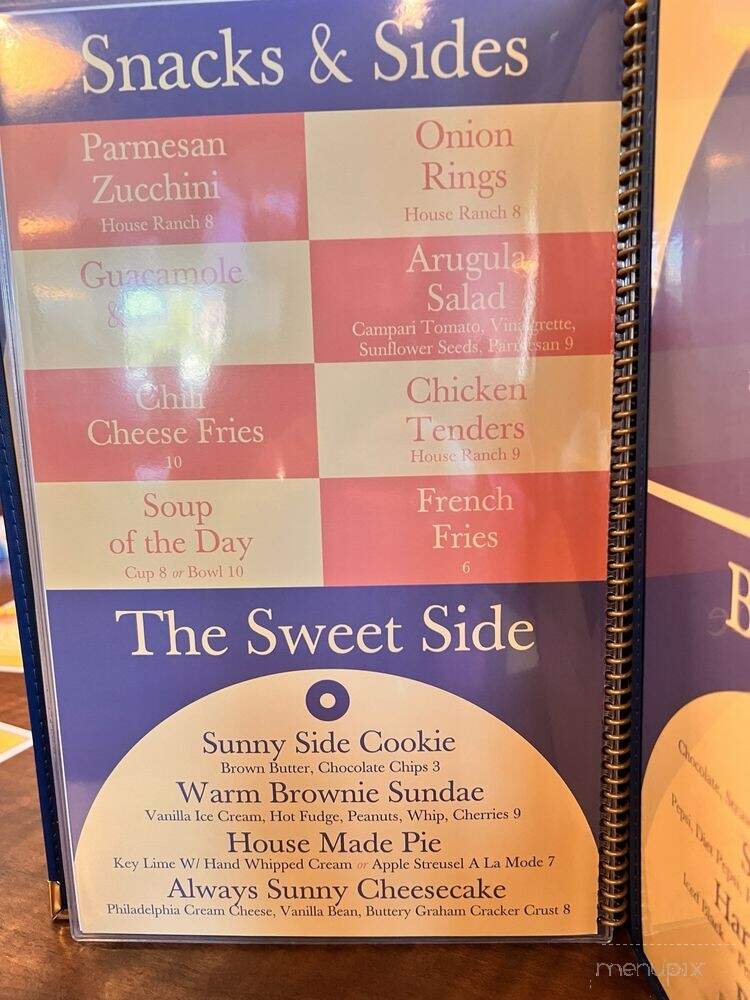 Sunny Side Cafe - Seal Beach, CA menu_pic