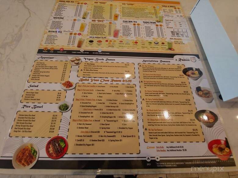 Bubblebee X Ramen - Ashburn, VA menu_pic