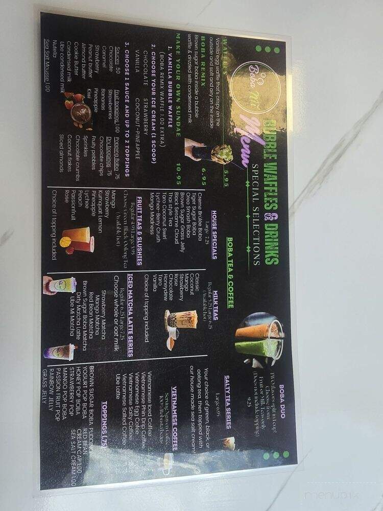 Boba Mi - Rochester, NY menu_pic