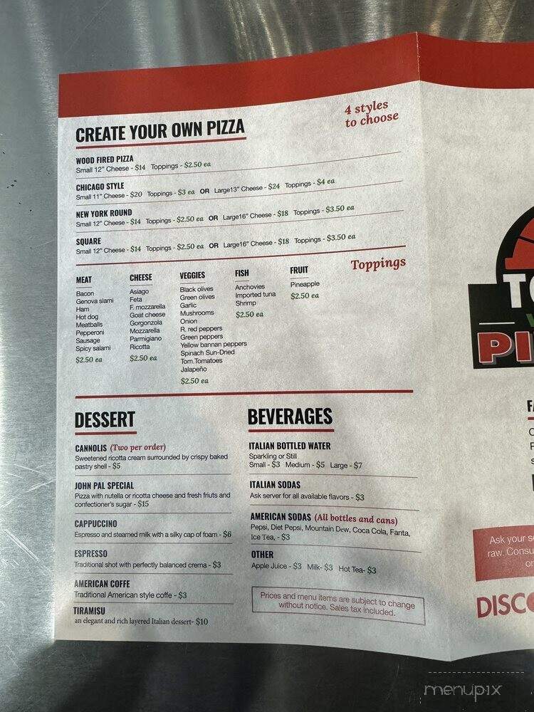 Tonini's Woodfired Pizzeria - Shelby Township, MI